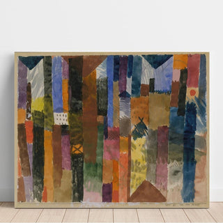 Devant la ville - Paul Klee | Reproduction Tableau Décoration murale affiche copie