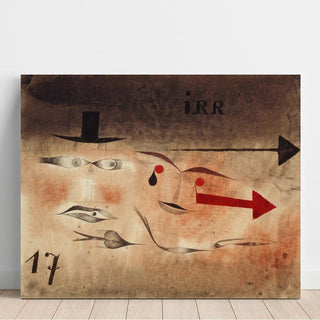 Dix-sept, Fou - Paul Klee | Reproduction Tableau Décoration murale affiche copie