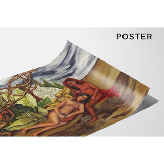 Dos Desnudos en el Bosque La Tierra Misma - Frida Kahlo | Reproduction Tableau Décoration murale affiche copie