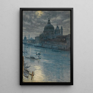 Edward John Poynter - A Moonlight Scene Venice.webp