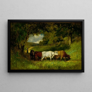 Edward Mitchell Bannister - Driving Home the Cows.webp