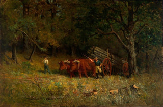 Edward Mitchell Bannister - Untitled boy and man with oxen.webp
