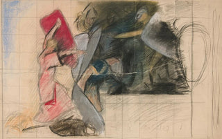 Edwin Austin Abbey - Composition study for Seven Deadly Sins in The Quest of the Holy Grail mural series at Boston Public Library.webp