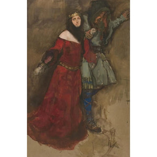 Edwin Austin Abbey - Unidentified scene from Hamlet or Macbeth.webp