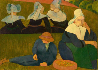 Emile Bernard - Bretonnerie Bretonnes dans une prairie.webp