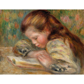 Enfant lisant - Pierre-Auguste Renoir | Reproduction Tableau Décoration murale affiche copie
