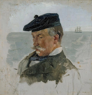 Esquisse de portrait d'Adolf von Becker le peintre - Albert Edelfelt