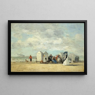 Eugne Boudin - Beach Scene.webp