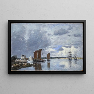 Eugne Boudin - Fishing Boats at Kerhor.webp