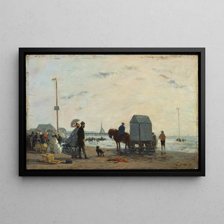 Eugne Boudin - On the Beach at Trouville.webp