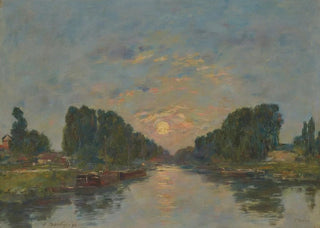 Eugne Boudin - SaintValrysurSomme Effet de lune sur le canal.webp