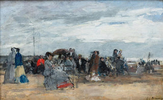 Eugne Boudin - Trouville Scne de Plage (Case Conflict).webp