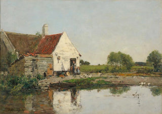 Eugne Boudin - Un coin de ferme aux environs de Dunkerque.webp