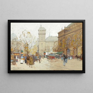 Eugne GalienLaloue - La Place Du Chatelet.webp