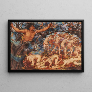 Evelyn De Morgan - Boreas and the Fallen Leaves.webp