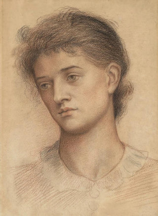 Evelyn De Morgan - Portrait head of a woman.webp