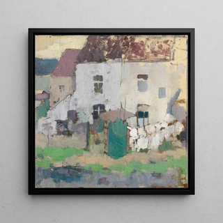 Façades blanches et jardin à Bosvoorde - Rik Wouters