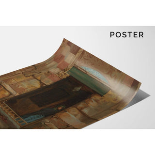 Femme arabe dans une porte - Jean-Léon Gérôme | Reproduction Tableau Décoration murale affiche copie