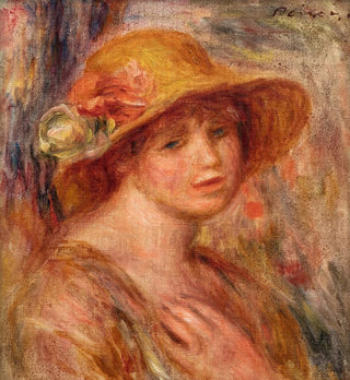 Femme au chapeau de paille - Pierre-Auguste Renoir