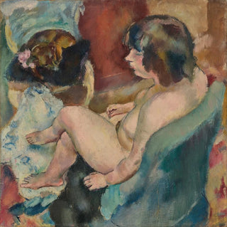 Femme au chien - Jules Pascin