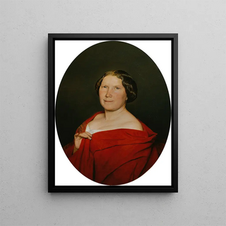 Ferdinand Georg Waldmller - Frau mit lachsrotem Umhang.webp