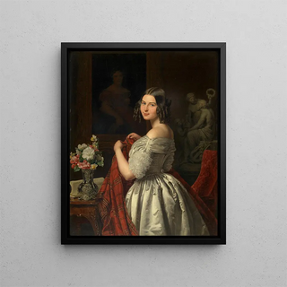 Ferdinand Georg Waldmller - Junge Dame bei der Toilette.webp