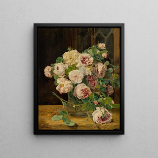 Ferdinand Georg Waldmller - Rosenstrau am Fenster.webp