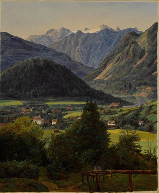 Ferdinand Georg Waldmller - The Dachstein seen from the Sophienplatz.webp