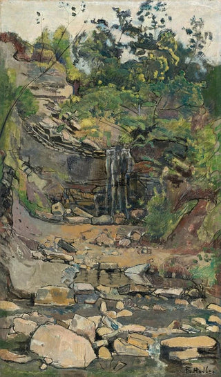 Ferdinand Hodler - Waterfall In The Savoy Region.webp