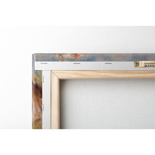 Fillette couchée sur l'herbe et jeune fille arrangeant un bouquet - Pierre-Auguste Renoir | Reproduction Tableau Décoration murale affiche copie