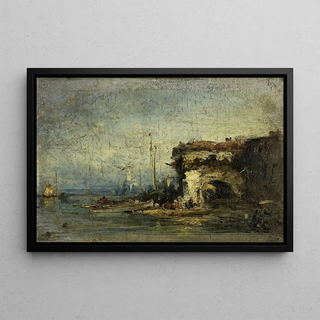 Flix Ziem - Vue dItalie la vieille porte.webp