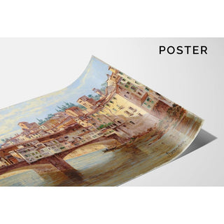 Florence, Ponte Vecchio - Antonietta Brandeis | Reproduction Tableau Décoration murale affiche copie