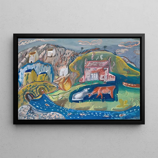 Frances Hodgkins - Solva Fishing Village in Pembrokeshire.webp
