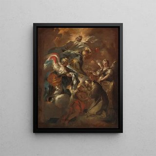 Francesco Solimena - Saint Francis Refuses The Priesthood A Bozzetto.webp