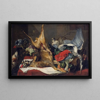 Frans Snyders - Still Life with Dead Game a Monkey a Parrot and a Dog.webp