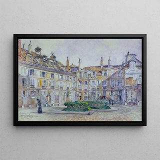 Frdric Houbron - Cour intrieure de lAbbayeauxBois 16 rue de Svres en 1906 7me arrondissement.webp