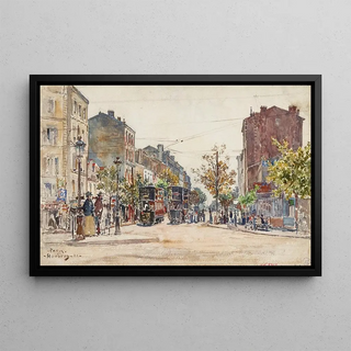 Frdric Houbron - Tramways impriale dans une avenue de Paris en 1901.webp