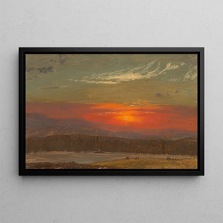 Frederic Edwin Church - Sunset over the Catskills.webp