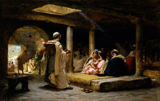 Frederick Arthur Bridgman - Cafe at Biskra Algeria.webp