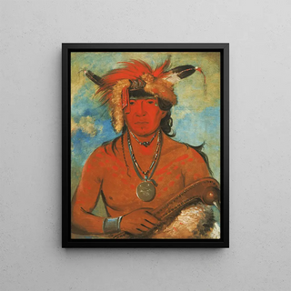 George Catlin - HhJeDayAhShee Meeting Birds a Brave.webp