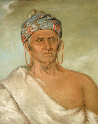 George Catlin - Laylwshekaw Goes Up the River an Aged Chief.webp