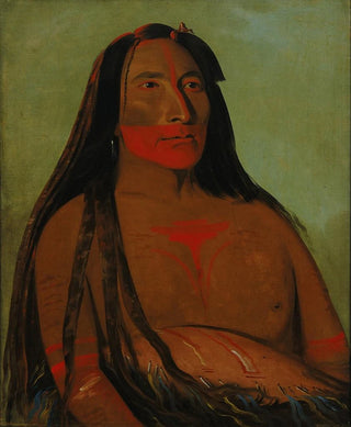 George Catlin - Mhtothpa Four Bears Second Chief in Mourning.webp