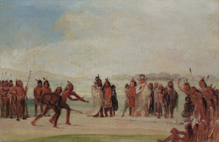 George Catlin - TchungKee a Mandan Game Played With a Ring And Pole.webp