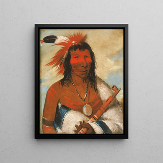 George Catlin - WNahDeTnkAh Big Eagle Or Black Dog Chief of The OHahKasKaTohYAnTe Band.webp