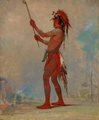 George Catlin - WeChshTaDoTa Red Man a Distinguished Ball Player.webp