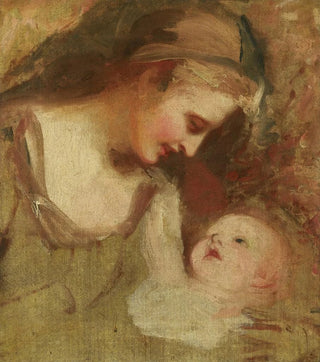 George Romney - Sketch Of A Mother And Child.webp