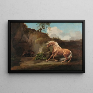 George Stubbs - Horse Frightened by a Lion.webp