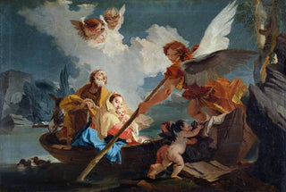 Giovanni Battista Tiepolo - Flight into Egypt.webp