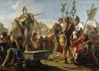 Giovanni Battista Tiepolo - Queen Zenobia Addressing Her Soldiers.webp
