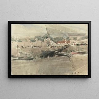 Giovanni Boldini - Moored Boats.webp